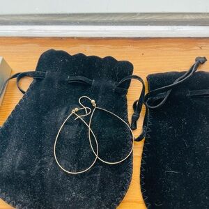 Lana Jewelry Large Teardrop Hoops 14k pure gold 2g Signed Lana 14k